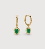 Liu Guang Earrings – 18K Vermeil · Natural Gemstone