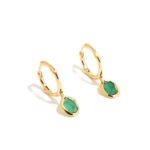 Liu Guang Earrings – 18K Vermeil · Natural Gemstone - Image 2