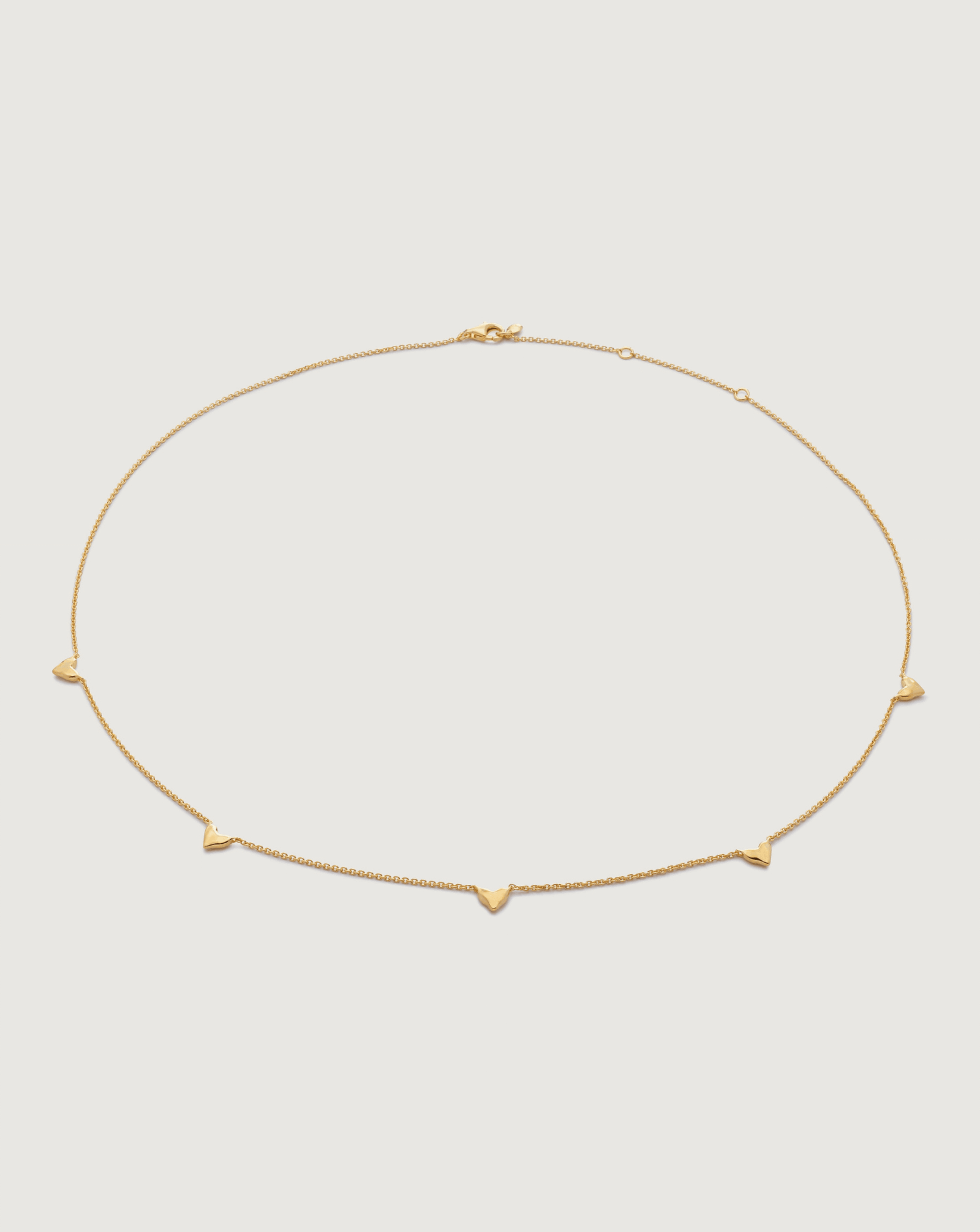 1 ALESSIA LOVE Heart Station Chain Necklace - Image 1