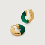 ALESSIA LOVE Semi-Gemstone Hoop Earrings