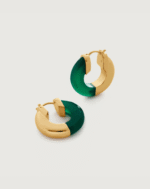 ALESSIA LOVE Semi-Gemstone Hoop Earrings