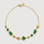 ALESSIA LOVE Gemstone Pebble Chain Bracelet