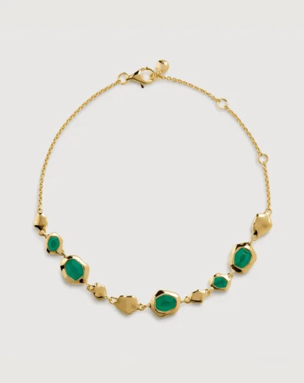 ALESSIA LOVE Gemstone Pebble Chain Bracelet