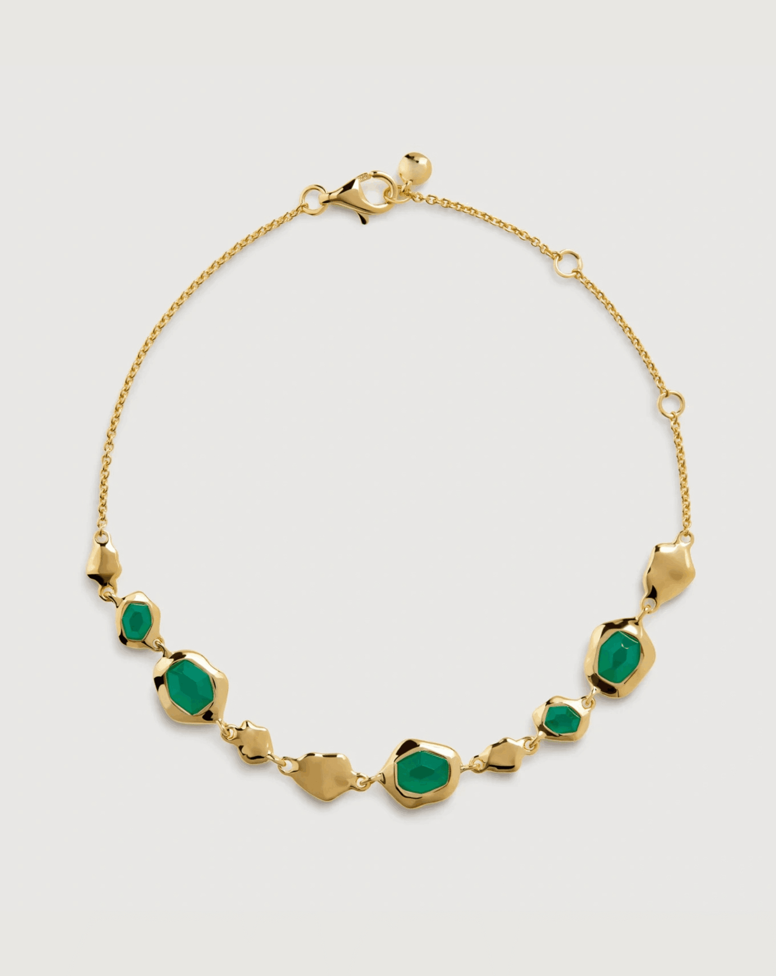 1 ALESSIA LOVE Gemstone Pebble Chain Bracelet - Image 1