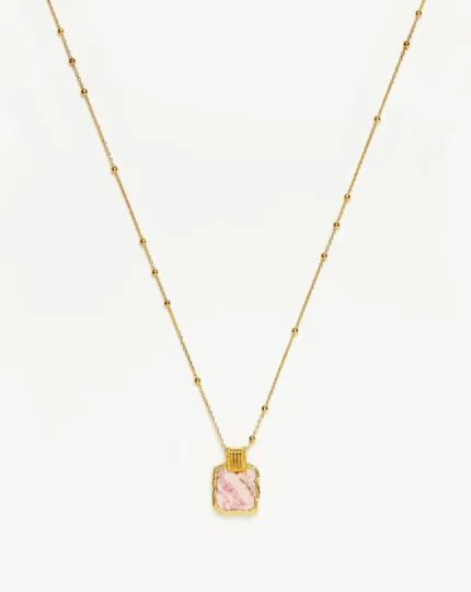 ALESSIA LOVE Natural Stone Pendant Necklace