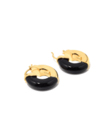 ALESSIA LOVE Semi-Gemstone Hoop Earrings - Image 9