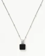 ALESSIA LOVE Square Gemstone Necklace - Image 11