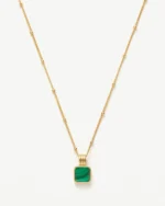 ALESSIA LOVE Square Gemstone Necklace