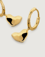 ALESSIA LOVE Heart Drop Huggie Earrings - Image 2