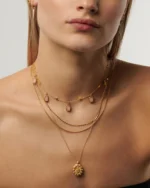 ALESSIA LOVE Natural Stone Charm Choker Necklace - Image 3