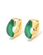 ALESSIA LOVE Semi-Gemstone Hoop Earrings - Image 16