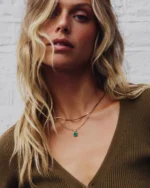 ALESSIA LOVE Square Gemstone Necklace - Image 3