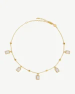 ALESSIA LOVE Natural Stone Charm Choker Necklace - Image 4