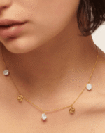 ALESSIA LOVE Baroque Pearl Coin Necklace - Image 4