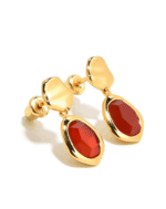 ALESSIA LOVE Geometric Gemstone Drop Earrings - Image 5