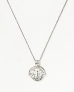 ALESSIA LOVE Medium Engravable Roman Arc Coin Necklace - Image 4