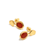 ALESSIA LOVE Geometric Gemstone Drop Earrings - Image 6