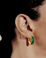 ALESSIA LOVE Semi-Gemstone Hoop Earrings - Image 13