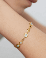 ALESSIA LOVE Gemstone Pebble Chain Bracelet - Image 6