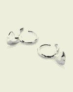 ALESSIA LOVE Heart Drop Huggie Earrings - Image 7