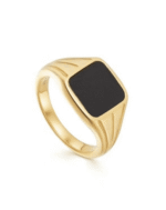 ALESSIA LOVE Square Signet Gemstone Ring - Image 6