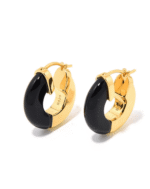 ALESSIA LOVE Semi-Gemstone Hoop Earrings - Image 10