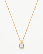 ALESSIA LOVE Square Gemstone Necklace - Image 9
