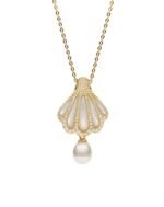 ALESSIA LOVE Shell Pearl Necklace|Mother-of-Pearl Pendant