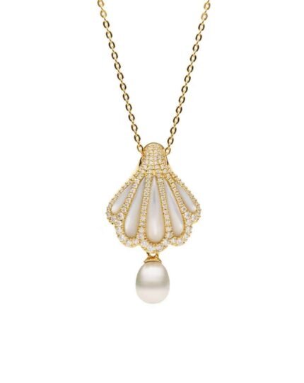 ALESSIA LOVE Shell Pearl Necklace｜Mother-of-Pearl Pendant