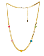 ALESSIA LOVE Jelly Heart Gemstone Charm Necklace - Image 2