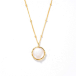 ALESSIA LOVE Baroque Button Pearl Necklace