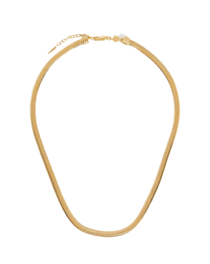 ALESSIA LOVE Flat Snake Chain Necklace