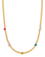 ALESSIA LOVE Jelly Heart Gemstone Charm Necklace - Image 3