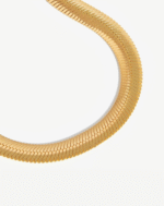 ALESSIA LOVE Flat Snake Chain Necklace - Image 2