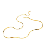 ALESSIA LOVE Square Snake Chain Necklace - Image 2