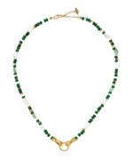 ALESSIA LOVE Shake Hands Beaded Gemstone Necklace - Image 2