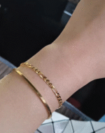 ALESSIA LOVE Square Snake Chain Bracelet - Image 3