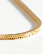 ALESSIA LOVE Square Snake Chain Necklace - Image 3