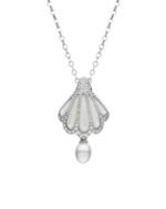 ALESSIA LOVE Shell Pearl Necklace|Mother-of-Pearl Pendant - Image 4