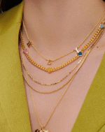 ALESSIA LOVE Jelly Heart Gemstone Charm Necklace - Image 4