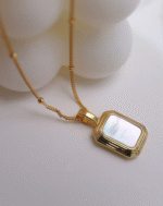 ALESSIA LOVE Square Reversible Pendant Necklace - Image 5