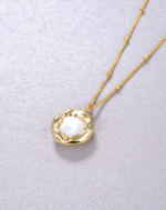 ALESSIA LOVE Baroque Button Pearl Necklace - Image 5