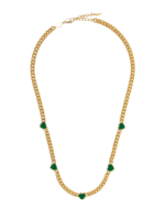 ALESSIA LOVE Jelly Heart Gemstone Charm Necklace - Image 6