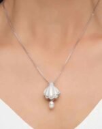 ALESSIA LOVE Shell Pearl Necklace|Mother-of-Pearl Pendant - Image 7
