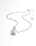 ALESSIA LOVE Pearl Basket Necklace|Vintage Woven Pendant - Image 7