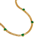 ALESSIA LOVE Jelly Heart Gemstone Charm Necklace - Image 7