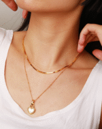 ALESSIA LOVE Heart Reversible Pendant Necklace|Red Onyx & Mother-of-Pearl - Image 6