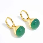 ALESSIA LOVE Natural Stone Teardrop Earrings