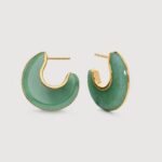 ALESSIA LOVE Crescent Gemstone Earrings