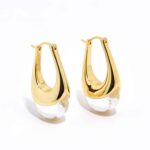 ALESSIA LOVE U-Hoop Natural Stone Earrings